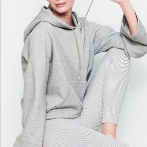 Jcrew x New Balance grey cropped sweatshirt
